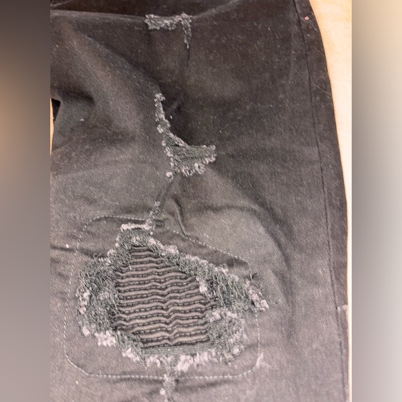 COPY - Black multi zippered nwot 38x32 means baggy zip ankle la flare Japanese … - Picture 2 of 16